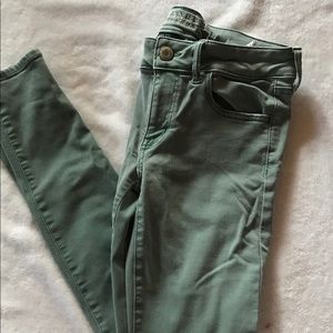 American Eagle Mint Green Jeggings